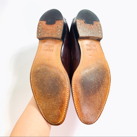 Johnson & Murphy Wingtip Tassel Loafers Brown 8.5 - Picture 8 of 8